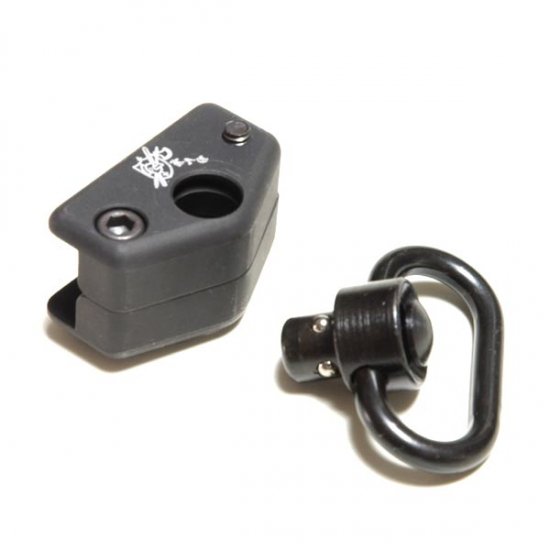 KAC M4 Slidstock Sling Mount Adapter Push-Button 旧型ストックQDスリングアダプター -  モデルショップPAPA