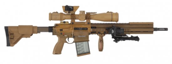 HK G28 Buffer Tube- Tan RAL8000 ＨＫ４１７/Ｇ２８専用バッファーチューブ TAN - モデルショップPAPA