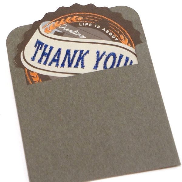 amabro アマブロ<br>EMBROIDERY MESSAGE CARD -COLLEGE-<br>ottei01555