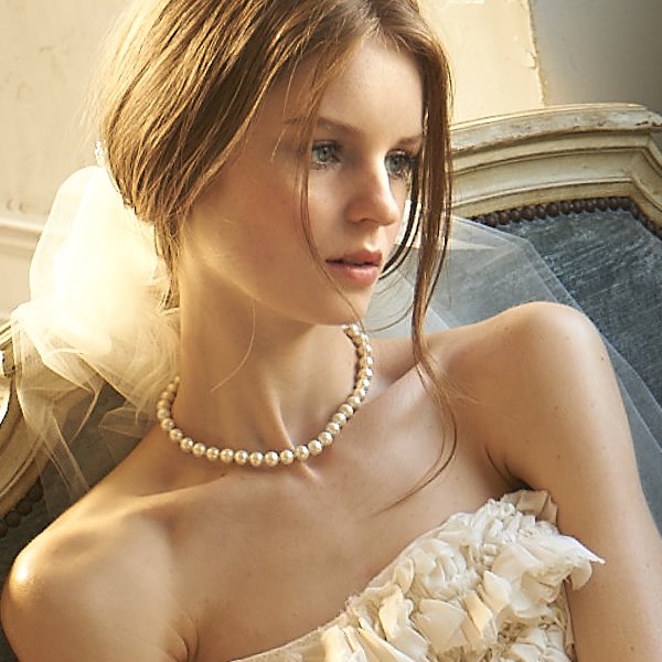 Cli'O mariage bijoux (クリオマリアージュビジュー)<br>コットンパール×シ—ドビーズショートネックレス<br>an定番00938