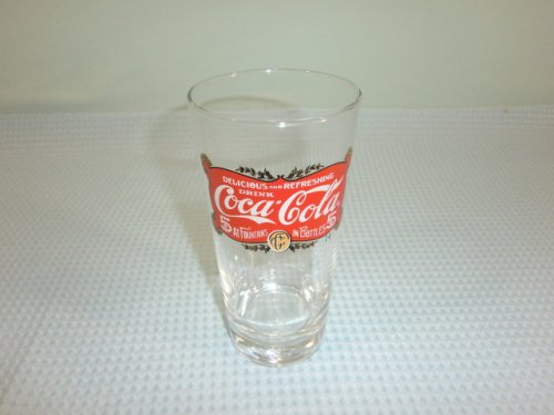 Coca Cola ■ せ-258 コカ・コーラ グラス 4個 未使用 当時物 ガラス コップ コークグラス 全体:高8 幅21 奥21cm 全重1.2kg