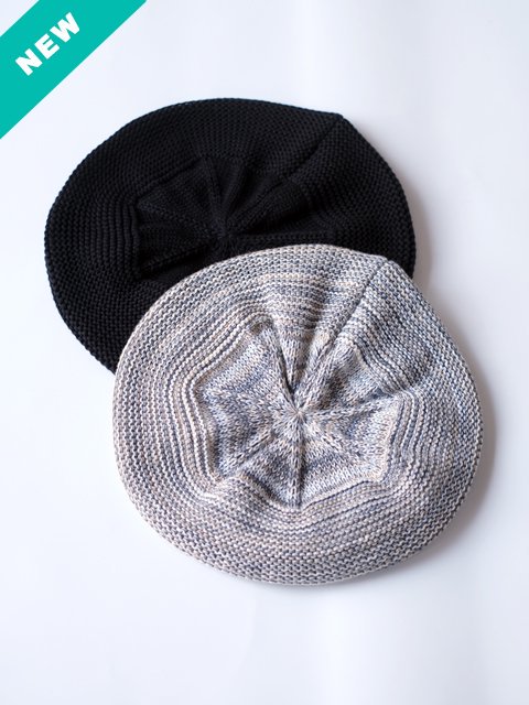 FOUND FEATHER "Knit Beret Hat(2colors)"
