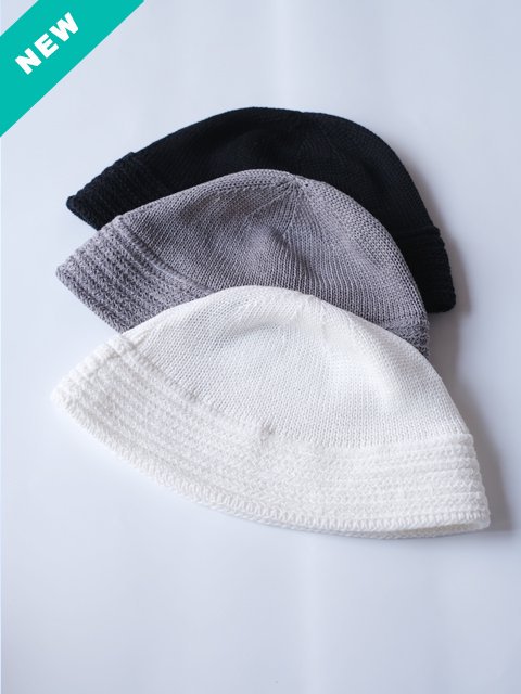 FOUND FEATHER "Knit USN Sailor Hat(3colors)"
