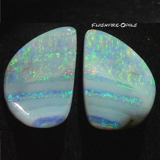 ボルダーオパール　ペア ボルダーオパールペア 22.0ct - オパール専門店 Flashfire-Opals