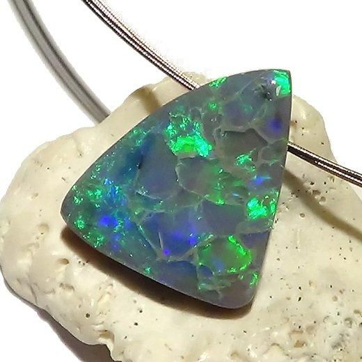 オパール ブラックオパールペンダント29.2ct - オパール専門店 Flashfire-Opals