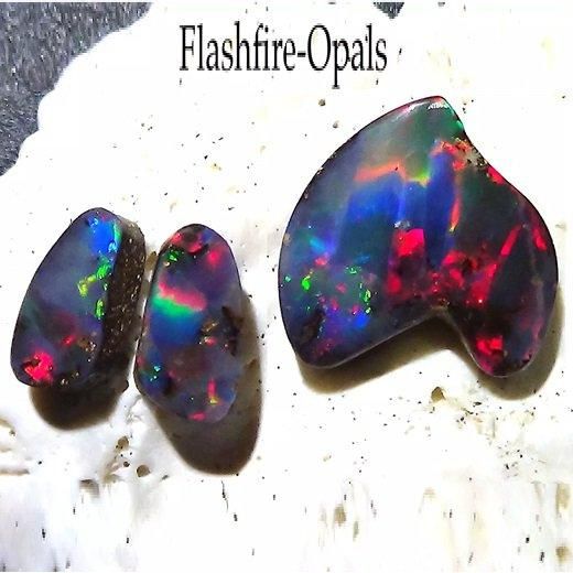 ボルダーオパール 3コセット 15.2ct - オパール専門店 Flashfire
