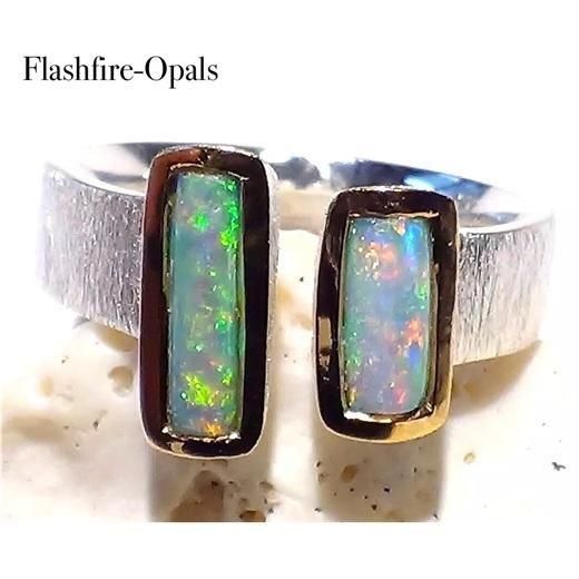 オパール リング17号 - オパール専門店 Flashfire-Opals-Japan