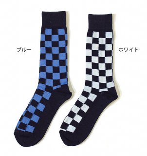 インディゴコットンイチマツソックス／OKURA（オクラ）BLUE BLUE JAPAN（ブルーブルージャパン）