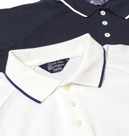 MUNSINGWEAR BLUE BLUE GRAND SLAM GOLF SHIRTS（マンシングウエア