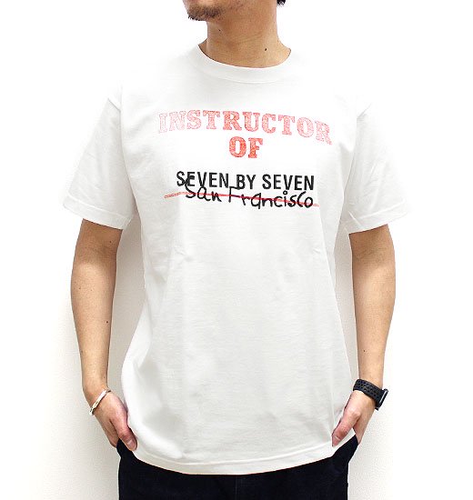 PRINT T-SHIRT（プリントティーシャツ）”INSTRUCTOR” - seven by seven（セブンバイセブン） - インディゴ  富山市 聖林公司正規取扱店（取扱ブランド：ハリウッドランチマーケット・ササフラス・クレッタルムーセン・