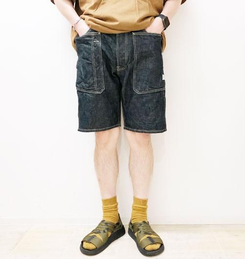 Fall Leaf Pants 1/2（フォールリーフパンツ1/2）”13.5oz Denim” - SASSAFRAS（ササフラス） - インディゴ  富山市 聖林公司正規取扱店（取扱ブランド：ハリウッドランチマーケット・ササフラス・クレッタルムーセン・