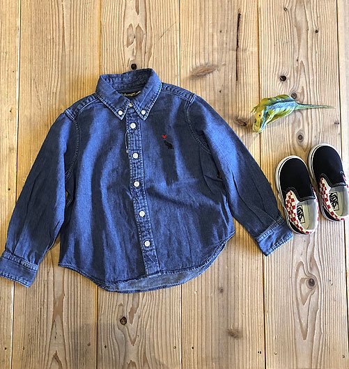 DENIM KIDS B.D L/S SH（デニムキッズボタンダウンロングスリーブ