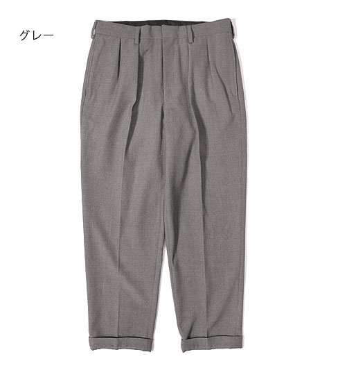 TAPERED SLACKS（テーパードスラックス）”WOOL POLYESTER HOPSACK