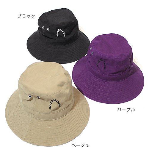 BHM EMB NYLON OX M-HAT（ボヘミアンズエンブロイダリーナイロン