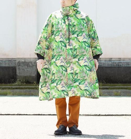 BOTANICAL PRINTED RAIN PONCHO（ボタニカルプリンテッドレイン 