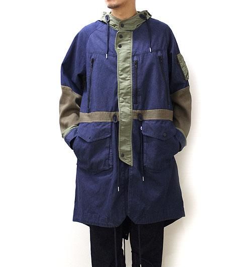 white mountaineering モッズコート