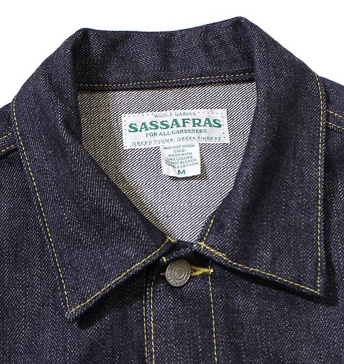 Gardener Jacket（ガーデナージャケット）”14oz Denim” - SASSAFRAS