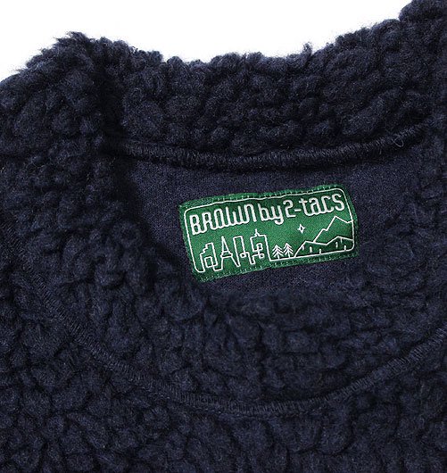 2002年春 美品BROWN by 2-tacs Mixed wool pile fleece