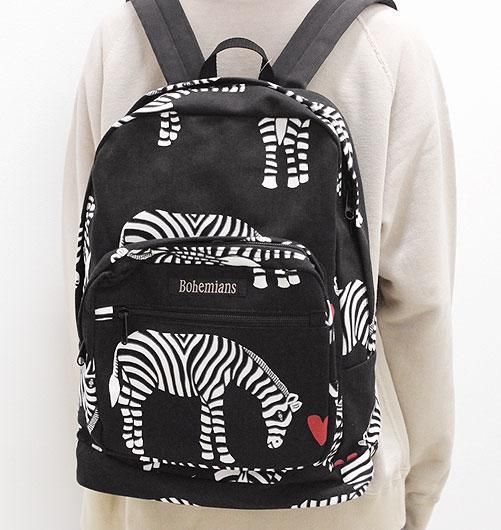 LOVE ZEBRA BACK PACK S（ラブゼブラバックパックS） - Bohemians