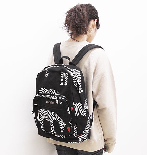 LOVE ZEBRA BACK PACK S（ラブゼブラバックパックS） - Bohemians