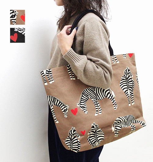 LOVE ZEBRA TOTE BAG（ラブゼブラトートバッグ） - Bohemians