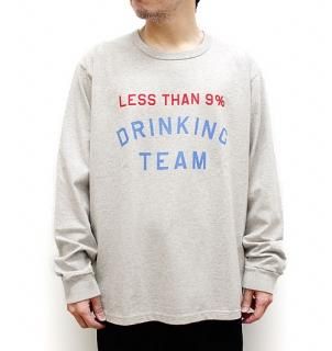 LESS THAN 9% DRINKING TEAM LS shirtʥ쥹9ѡȥɥ󥭥󥰥󥰥ġˡTACOMA FUJI RECORDSʥޥե쥳ɡ