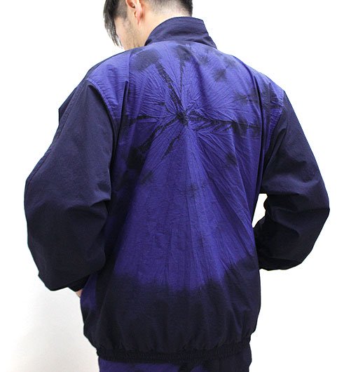 オオマルシボリナイロンウォームアップジャケット - BLUE BLUE JAPAN 