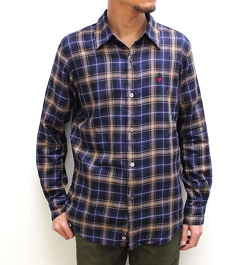 RAYON COTTON CHECK REG LS SHIRTS（レーヨンコットンチェック