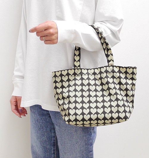 2TONE HEART EC MINI TOTE BAG（2トーンハートエステルキャンバス