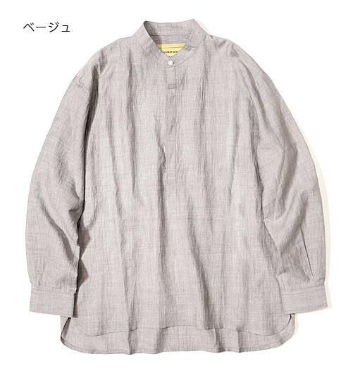 PULLOVER SHIRTS（プルオーバーシャツ）-Cotton / Linen- - seven by seven（セブンバイセブン） -  インディゴ 富山市 聖林公司正規取扱店（取扱ブランド：ハリウッドランチマーケット・ササフラス・クレッタルムーセン・