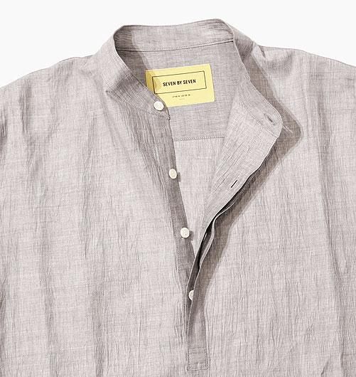 PULLOVER SHIRTS（プルオーバーシャツ）-Cotton / Linen- - seven by