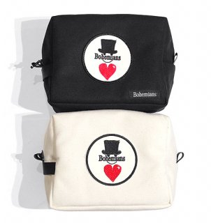 LOVE＆HAT WAPPEN CANVAS POUCH（ラブアンドハットワッペンキャンバスポーチ）／Bohemians（ボヘミアンズ）