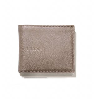 日本限定ロゴタイプレザー二つ折り財布[No_54212306740]／IL BISONTE（イルビゾンテ）