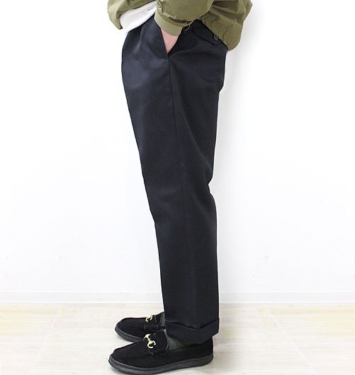 TAPERED SLACKS（テーパードスラックス）”WORK CHINO CLOTH” - BROWN 
