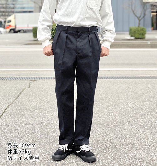 TAPERED SLACKS（テーパードスラックス）”WORK CHINO CLOTH” - BROWN