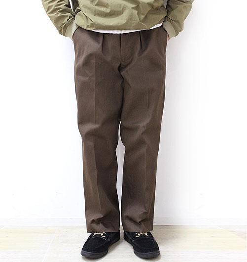 Brown by 2-tacs 19AW STRAIGHT SLACKS