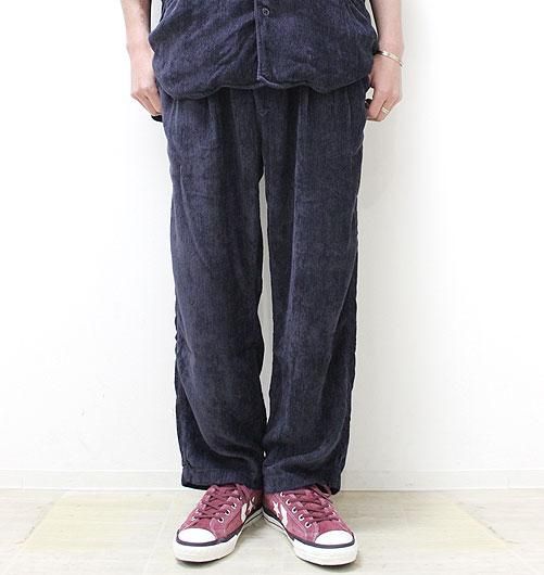 H＞RAYON CORDUROY TUCK PANTS/パンツ M-