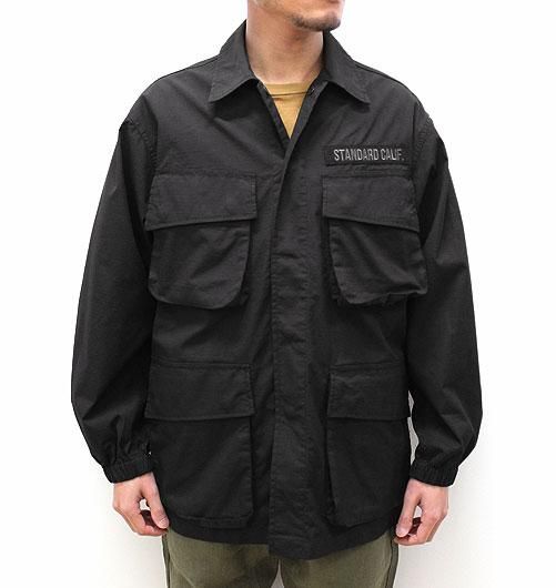 MEIDIUM肩幅STANDARD CALIFORNIA スタンダードカリフォルニア ジャケット Coolmax Stretch Ripstop Jungle Fatigue Jacket ジャングル ファティーグ ジャケット  モスグリーン系 MEIDIUM