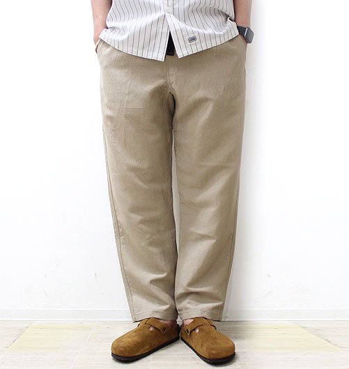EASY PANTS（イージーパンツ）”WOOL LINEN WETHER” - BROWN by 2-tacs