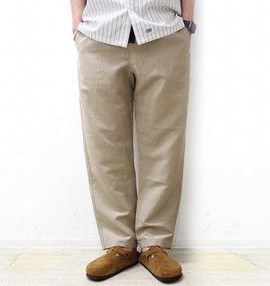 EASY PANTS（イージーパンツ）”WOOL LINEN WETHER”／BROWN by 2-tacs（ブラウンバイツータックス）