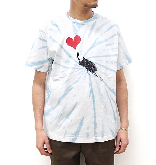 BEETLE HEART 3 TIE DYED SS TEE（ビートルハート3タイダイショート