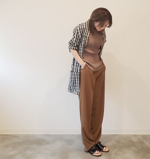 High waist Design Pants（ハイウエストデザインパンツ）[20-220263