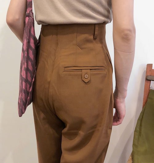 High waist Design Pants（ハイウエストデザインパンツ）[20-220263