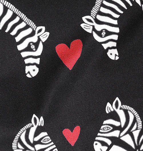 LOVE ZEBRA ZIP TOTE BAG（ラブゼブラジップトートバッグ