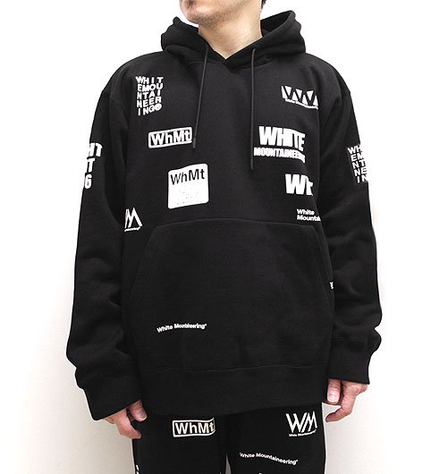 WM LOGO RANDAM PRINTED HOODIE（ホワイトマウンテニアリングロゴ