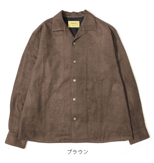 OPEN COLLAR SHIRTS（オープンカラーシャツ）-Silk beaver