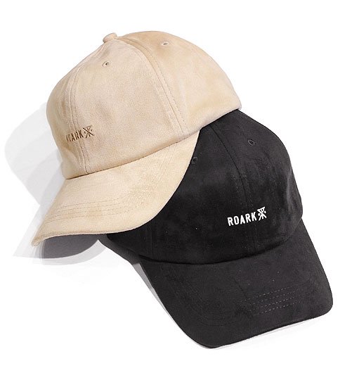 LOGO” SUEDE 6PANEL CAP（”ロゴ”スエード6パネルキャップ） - ROARK