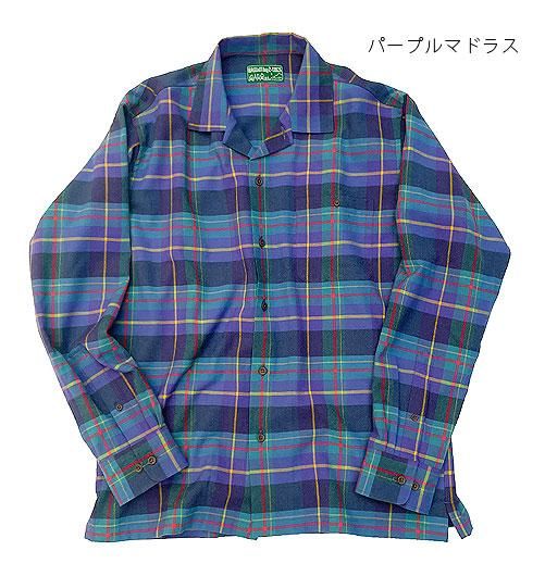 OPEN COLLAR（オープンカラー）”WINTER MADORAS” - BROWN by 2