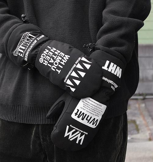 GORE-TEX WM LOGO RANDAM PRINTED MITTEN（ゴアテックスホワイト