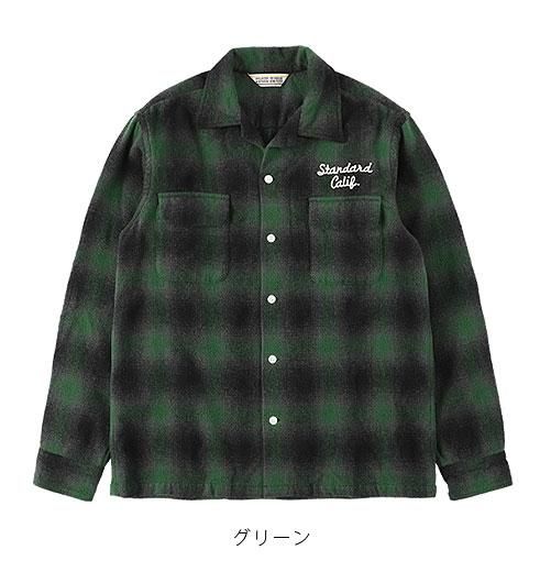 SD OMBRE CHECK WOOL SHIRT（SDオンブレチェックウールシャツ 